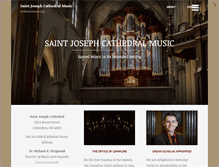 Tablet Screenshot of cathedralmusic.org